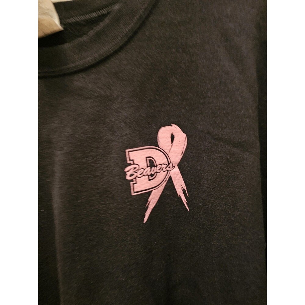 Beavers Breast Cancer Awareness Hoodie Womens Size XL Black & Pink - Picture 3 of 8